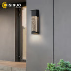 Crystal Outdoor LED Wall Light with PIR Motion Sensor, IP65 Waterproof Sconce Luminare