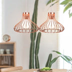 Iron Cage Pendant Lights for Modern Vintage Loft, Retro Home Decor Kitchen Bar LED