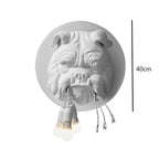 Bulldog Resin Wall Lamp for Living Room and Corridor Decor