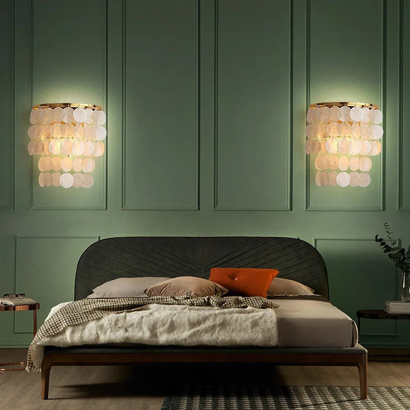 Shell Wall Sconce Lamps | Post-Modern Decorative Lighting for Bedroom, Living Room, Wedding