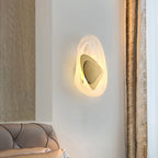 Marble Shell Wall Lamp, Nordic Modern Design for Living Room Bedroom Aisle.