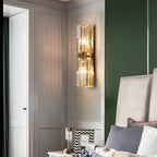 Crystal Gold Wall Lamp for Luxurious Living Room and Bedroom Lighting