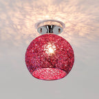 Glass Ball LED Ceiling Lights for Home Decor and Minimalist Living Rooms