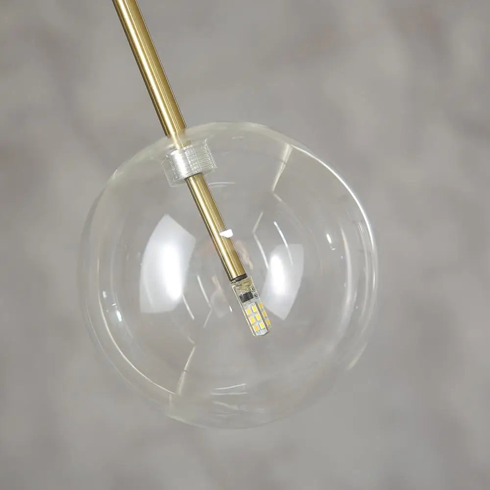 Bubble Glass Ball Pendant Light for Modern Living Room Kitchen Bedroom