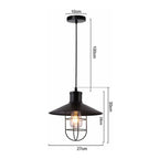 Retro Industrial Pendant Light Nordic Restaurant Hanging Lamp Vintage Fixture