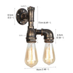 Rustic Edison Bulb Wall Sconces for Home Lighting Fixture