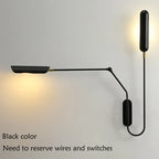Adjustable Retro Wall Lamp with Long Arm and LED E27 Light