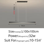 Modern LED Pendant Lights Dining Room Bar Counter Chandelier