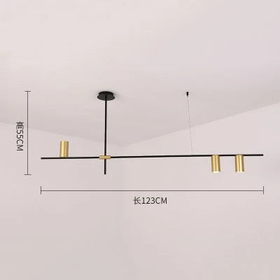 LED Ceiling Chandelier: Scandinavian Post-modern Designer Hanging Lamp for Dining & Living Room