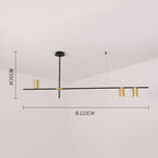 LED Ceiling Chandelier: Scandinavian Post-modern Designer Hanging Lamp for Dining & Living Room