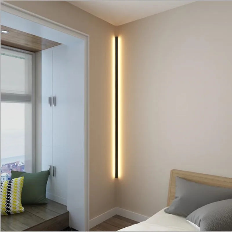 Minimalist LED Wall Lamp for Modern Living Room and Bedroom Lighting
