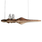 Wood Resin Branch Pendant Light - Modern Retro Nordic Dining Kitchen Island Lamp