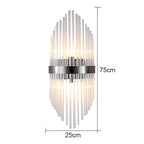 Glass Rod Crystal Wall Lamp: Modern Nordic Light Luxury for Bedroom, Living Room