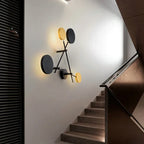 Adjustable Rotating LED Wall Sconce with Switch, Modern Stair Hallway Fixture