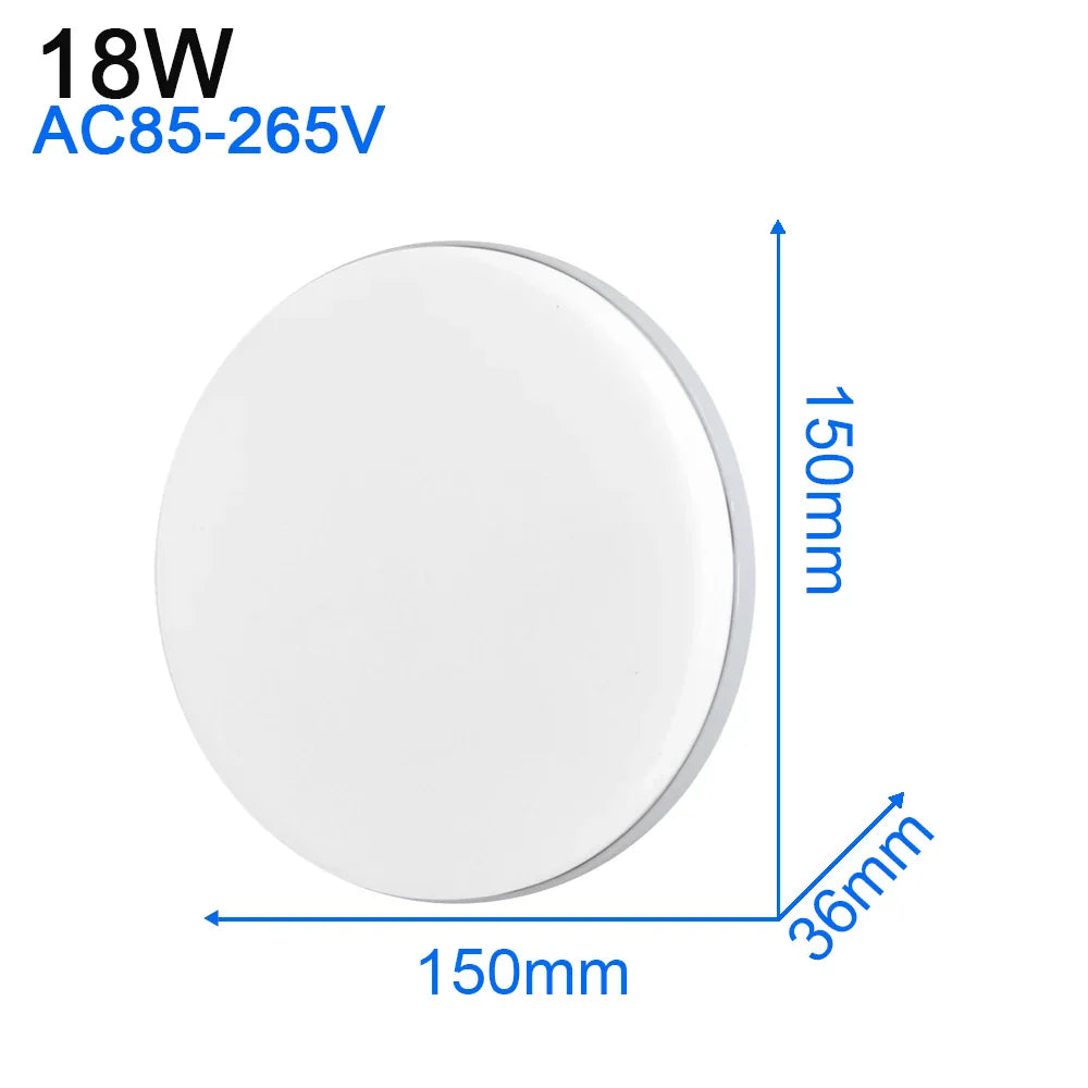 LED Ceiling Light: Modern Ultra-thin Panel, 6-48W, Surface Mounted for Living Room