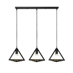 Modern Black Cage LED Pendant Light for Home & Commercial Lighting