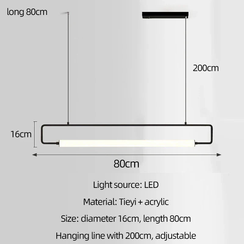 Nordic Chandelier for Bar Restaurant Kitchen Coffee Shop Minimalist Decor Lighting