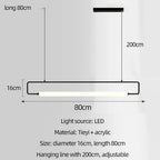 Nordic Chandelier for Bar Restaurant Kitchen Coffee Shop Minimalist Decor Lighting