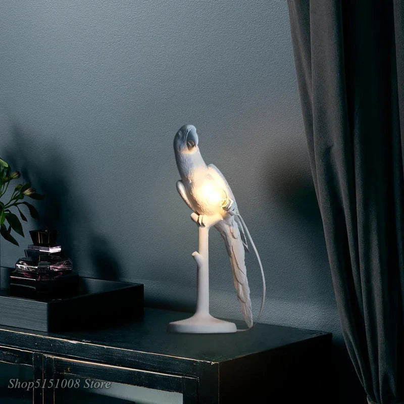 Parrot Table Lamp for Nordic Home Decor Lighting