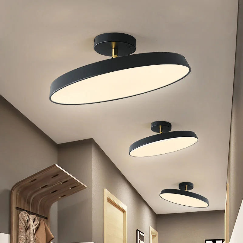 Rotatable LED Ceiling Lamp: Nordic Minimalist Modern for Bedroom, Study Room, Kitchen