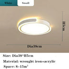 Round Black White Gold LED Ceiling Light for Home Lighting