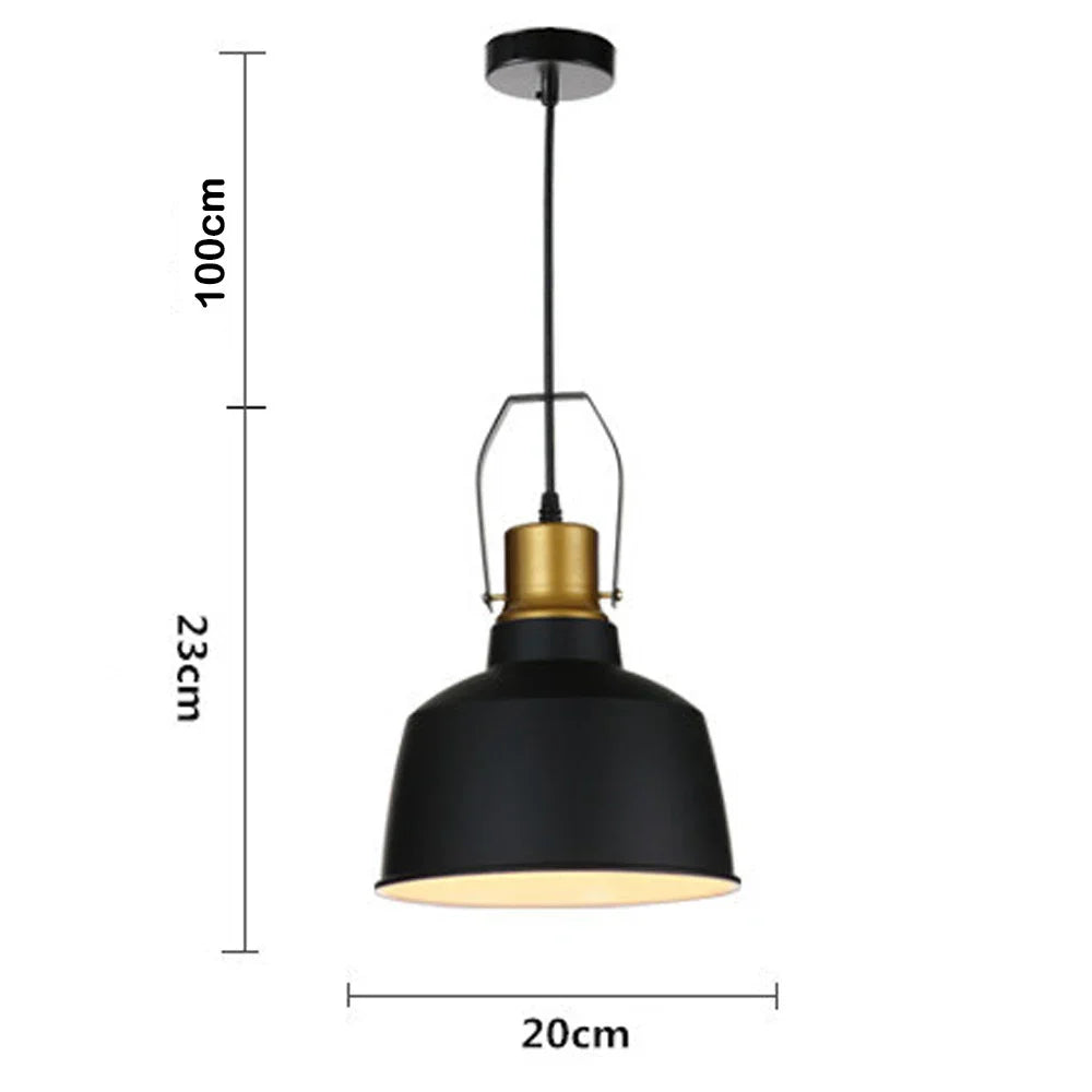 Retro Industrial Pendant Light Nordic Restaurant Hanging Lamp Vintage Fixture