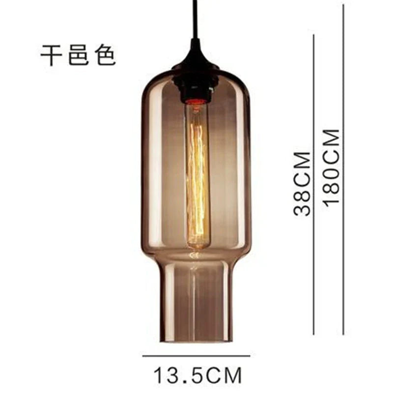 Glass Pendant Light Scandinavian Creative Hanging Lamp Modern Decor Lighting
