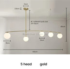 Nordic Bean Chandelier: Modern, Simple, Creative Lighting for Living Room, Dining Room, Bedroom