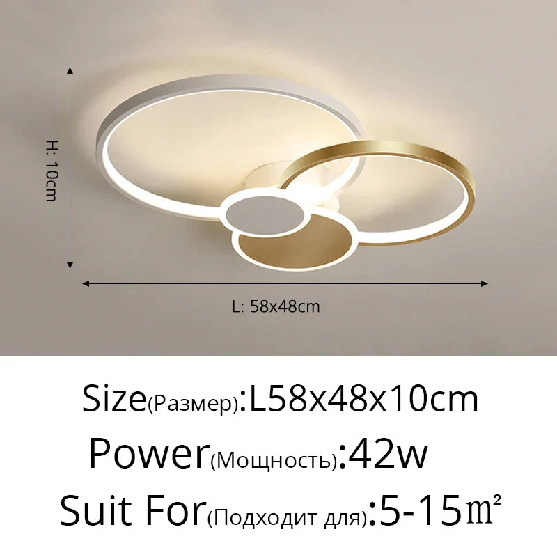 LED Ceiling Chandelier Light for Living Room Bedroom Dining Hall Indoor Lighting Fixtures