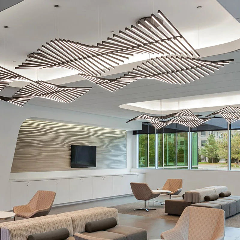 LED Chandelier: Modern Art Pendant Light for Living/Dining Room, Office, Bar