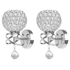 Crystal Wall Lamp Sconce E14 Retro Industrial Light Fixture for Home Living Room