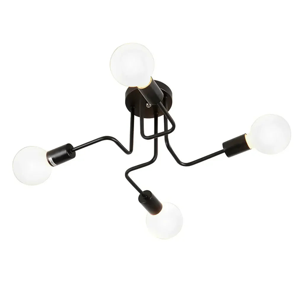 Vintage Wrought Iron Ceiling Lights Chandelier for Home Living Room Décor