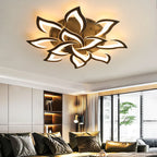 Remoteled Ceiling Chandelier: Modern Art Deco Lighting Fixtures for Living, Dining, Bedroom