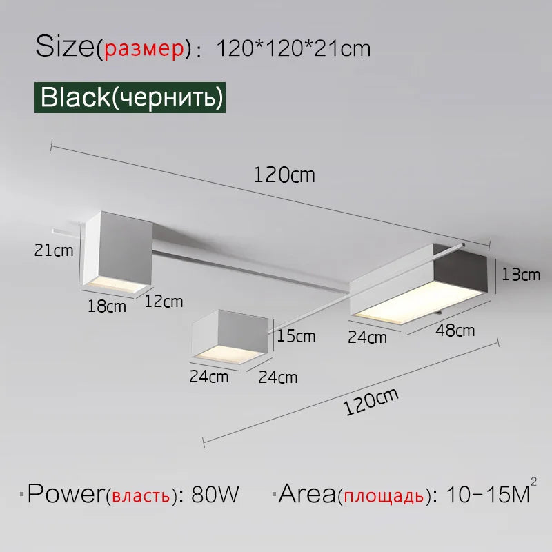 LED Ceiling Lamp Modern Minimalist Dining Bedroom Lights