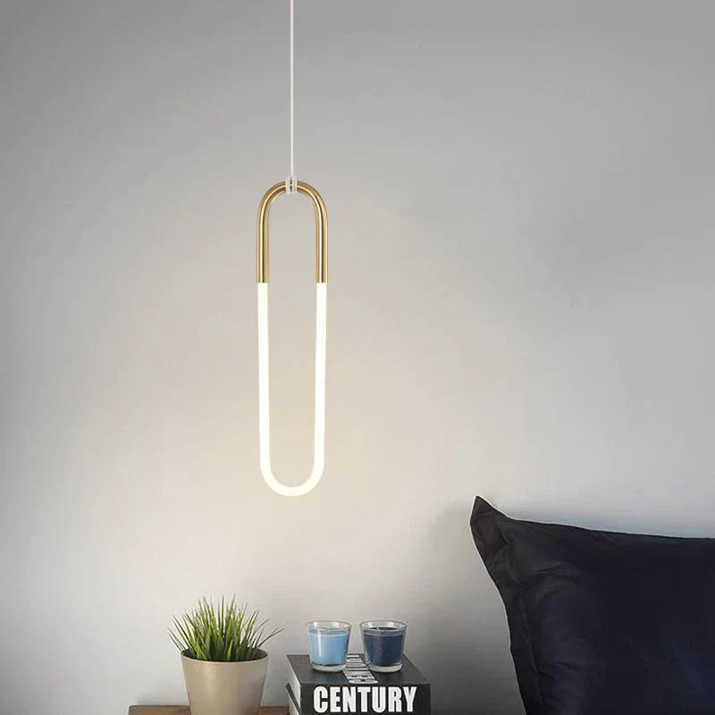 Gold Pendant Lights Energy Saving for Living Room Hanglamp