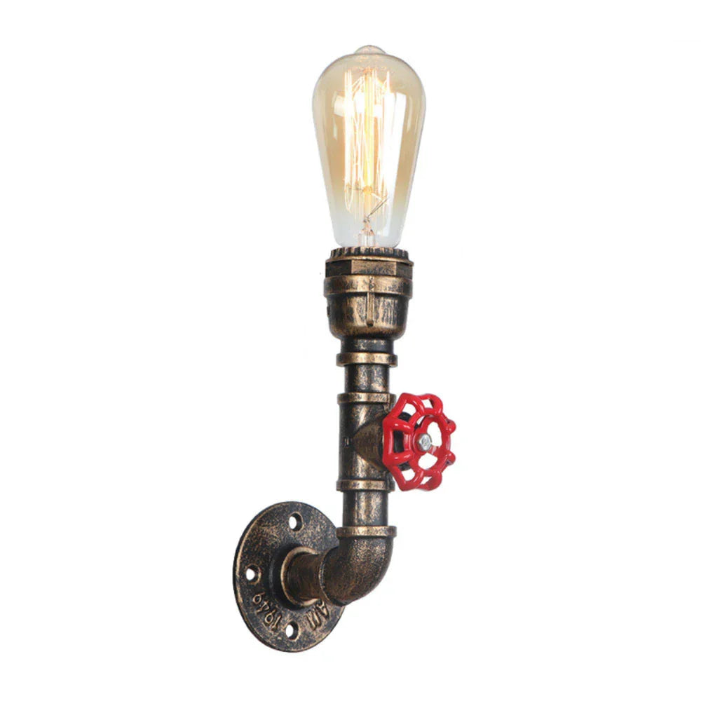 Vintage Industrial Water Pipe Wall Light for Home Cafe Decor - Afralia™
