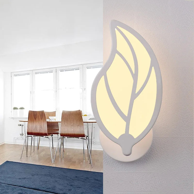 Leaf Shape LED Wall Sconce for Living Room Bedroom Decor