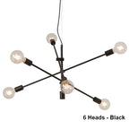 Nordic Pendant Light Pole Art Decor Hanging Lamp E27 LED Living Room Fixture