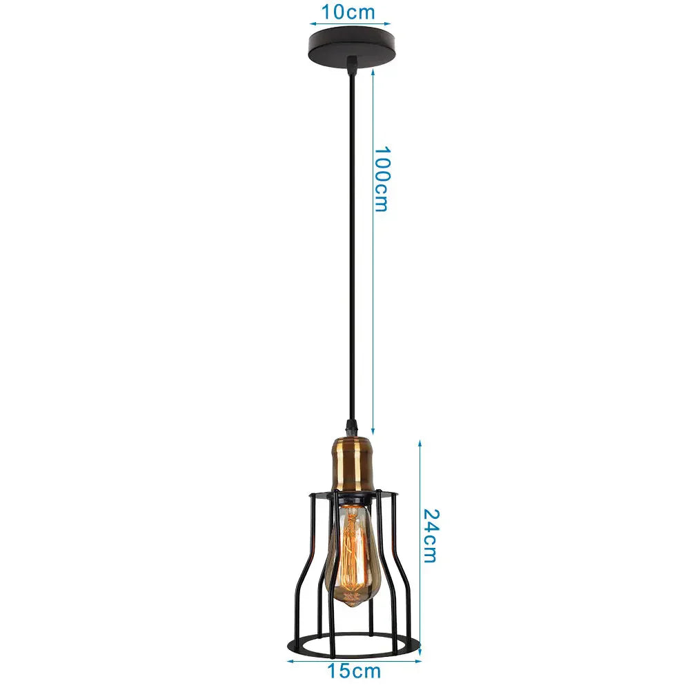 LED Pendant Lights Vintage Hanging Lamp Industrial Ceiling Fixture E27