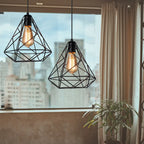 Modern Black LED Pendant Chandelier for Kitchen & Living Room Lighting