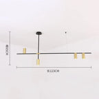 LED Ceiling Chandelier: Scandinavian Post-modern Designer Hanging Lamp for Dining & Living Room