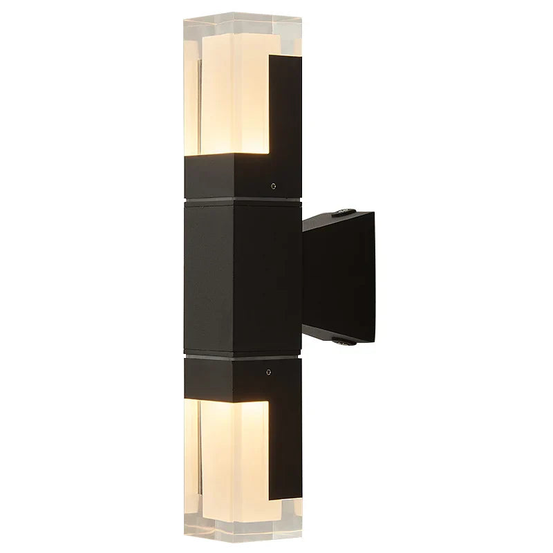 Outdoor LED Wall Lamp Gold Black Sconce IP65 Waterproof Garden Lighting