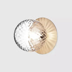 Nordic Glass Round Wall Lamp LED for Bedroom Aisle Stairs Entrance
