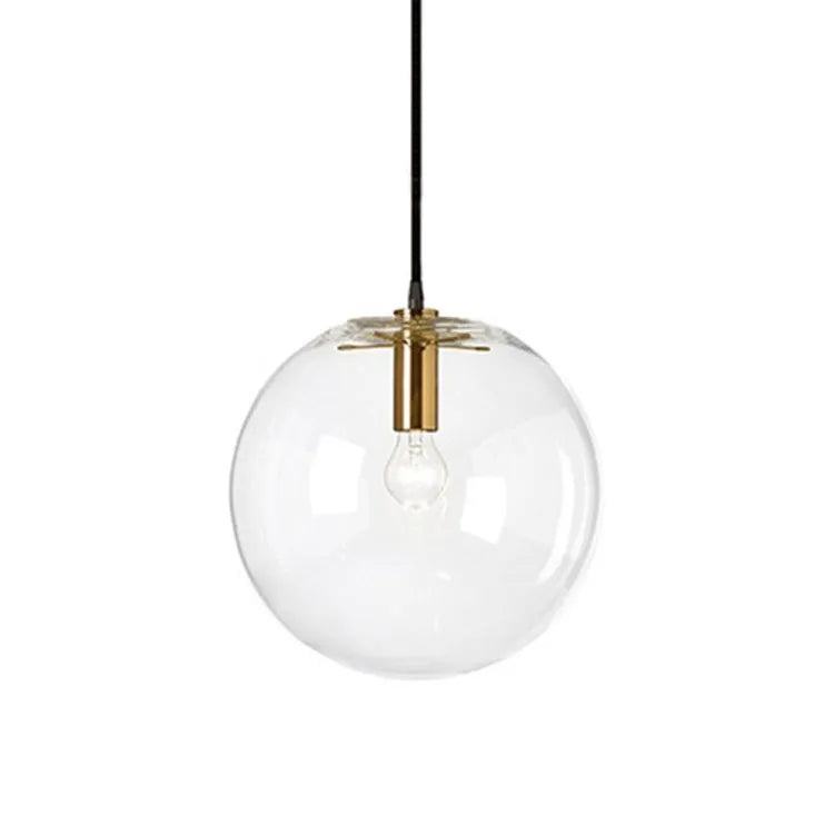 Bubble Glass Ball Pendant Light for Modern Living Room Kitchen Bedroom