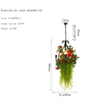 Rose Chandelier: Elegant Lighting Fixture for Tea Shop, Restaurant, Bar