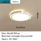 Round Black White Gold LED Ceiling Light for Home Lighting