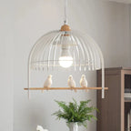 Nordic Bird Cage Chandelier for Indoor Dining Room Kitchen Decor