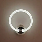 Acrylic Ring LED Wall Lamp for Modern Indoor Decor, Living Room Bedroom Lighting