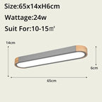 Wood LED Ceiling Lamp: Modern Decorative Lighting for Home Interiors