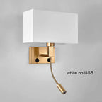 Swing Arm Bedside Wall Lamp Bronze Finish - Vintage LED Reading Light